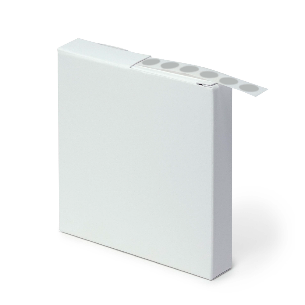 Globe Scientific Label Rolls, Cryo, 9.5mm Dots, for 0.5-1.5mL Tubes, Silver Image